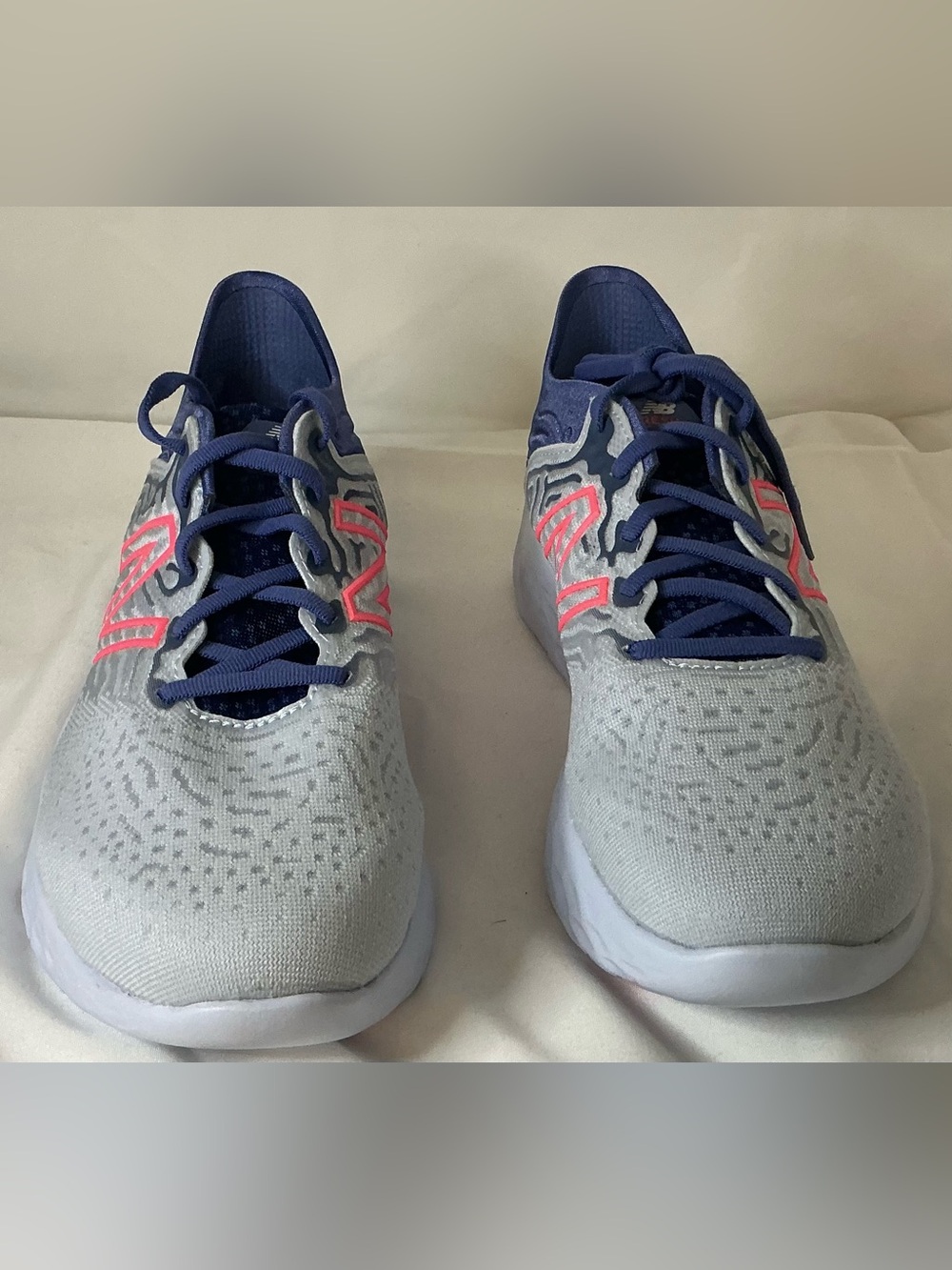 New Balance Purple & Gray Sneakers with Pink Interior Accents